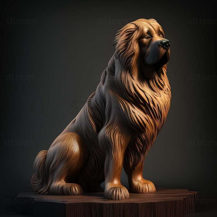3D модель Леонбергер собака (STL)
